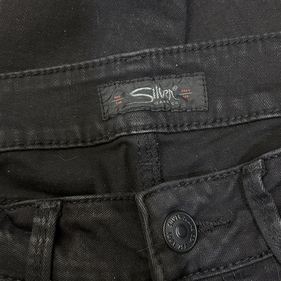 Silver Jeans Black Skinny Jeans with Matte Finish - Picture 3 of 4